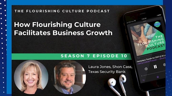 Listen to Laura Jones and Shon Cass on The Best Christian Workplaces Institute’s “The Flourishing Culture Podcast.” Thumbnail